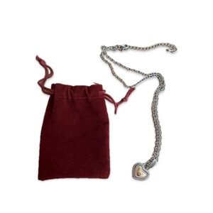Vintage Silver/Gold Heart Necklace